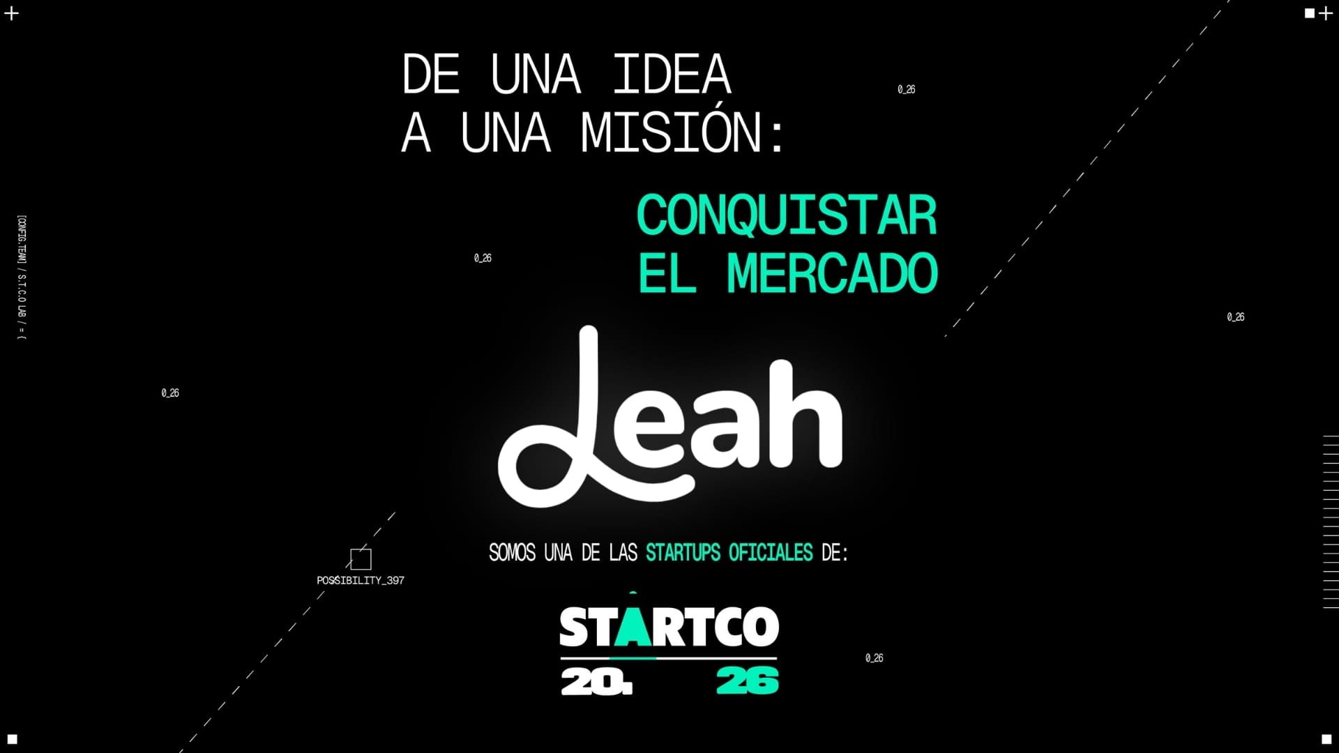 La innovación se encuentra con la ejecución. "Leah en StartCo 2026"